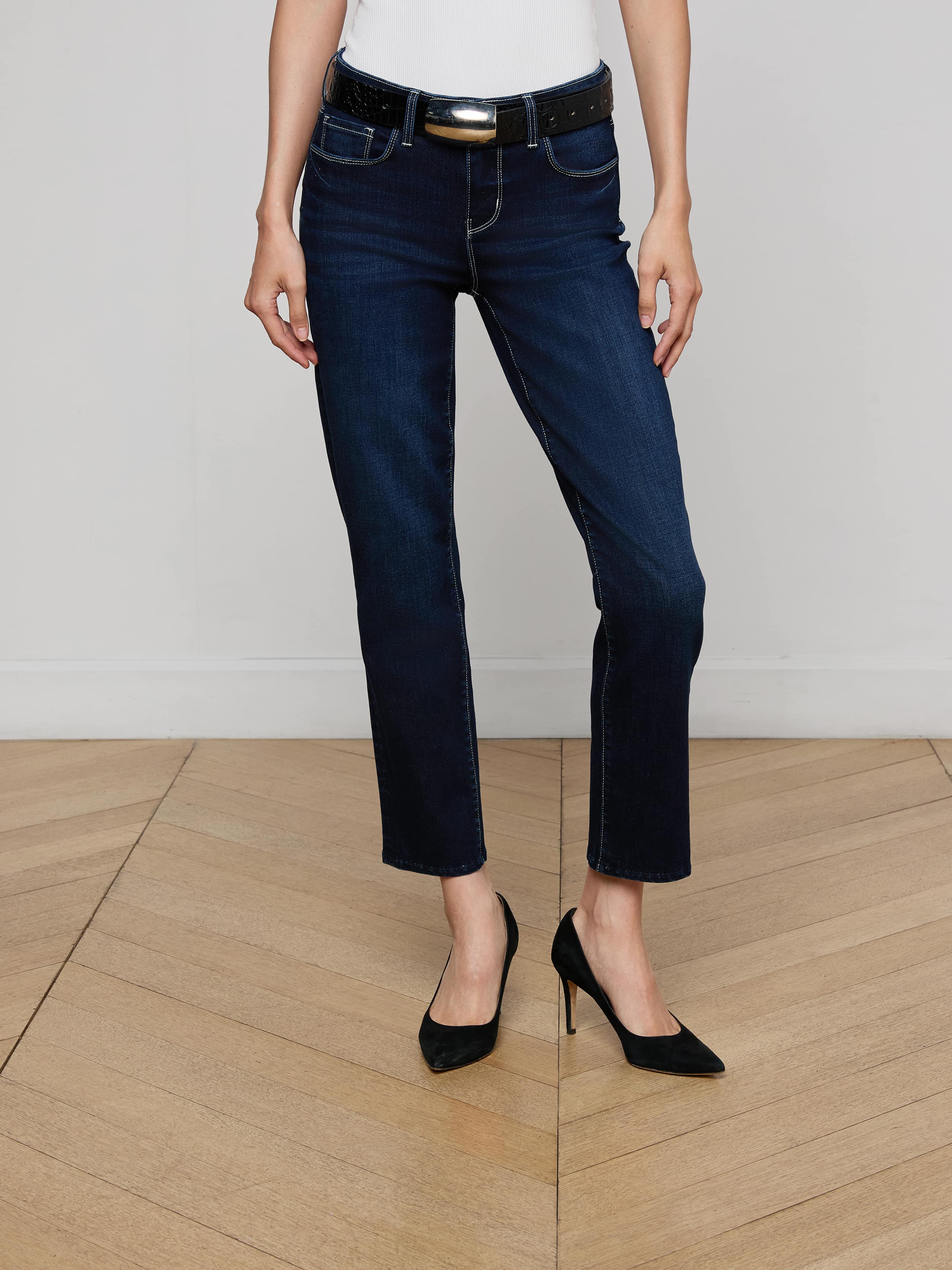 Aiden Low-Rise Slim-Leg Jean