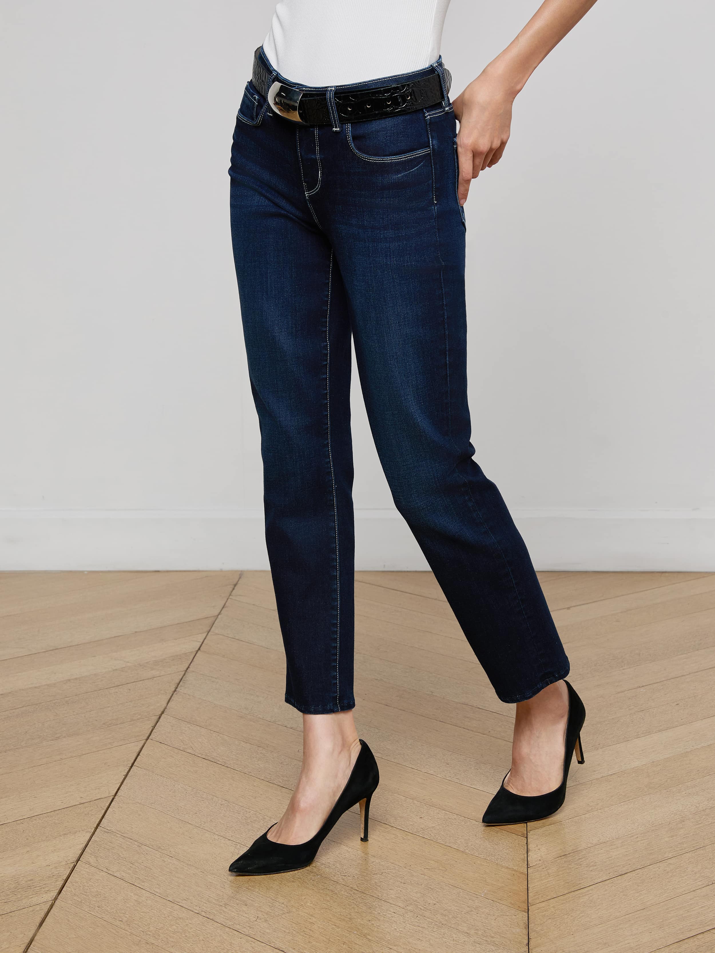 Aiden Low-Rise Slim-Leg Jean