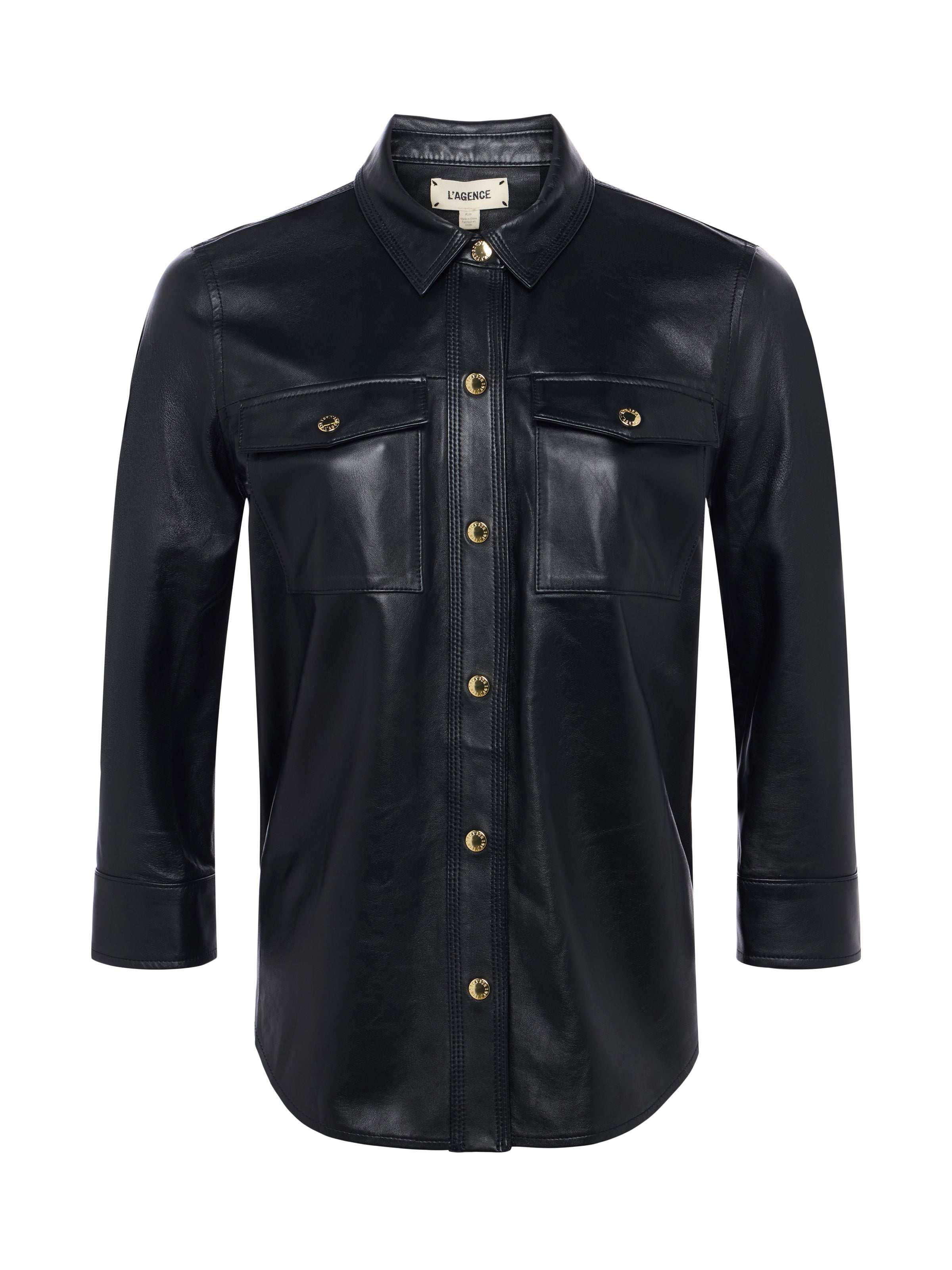 Avina Leather Shirt