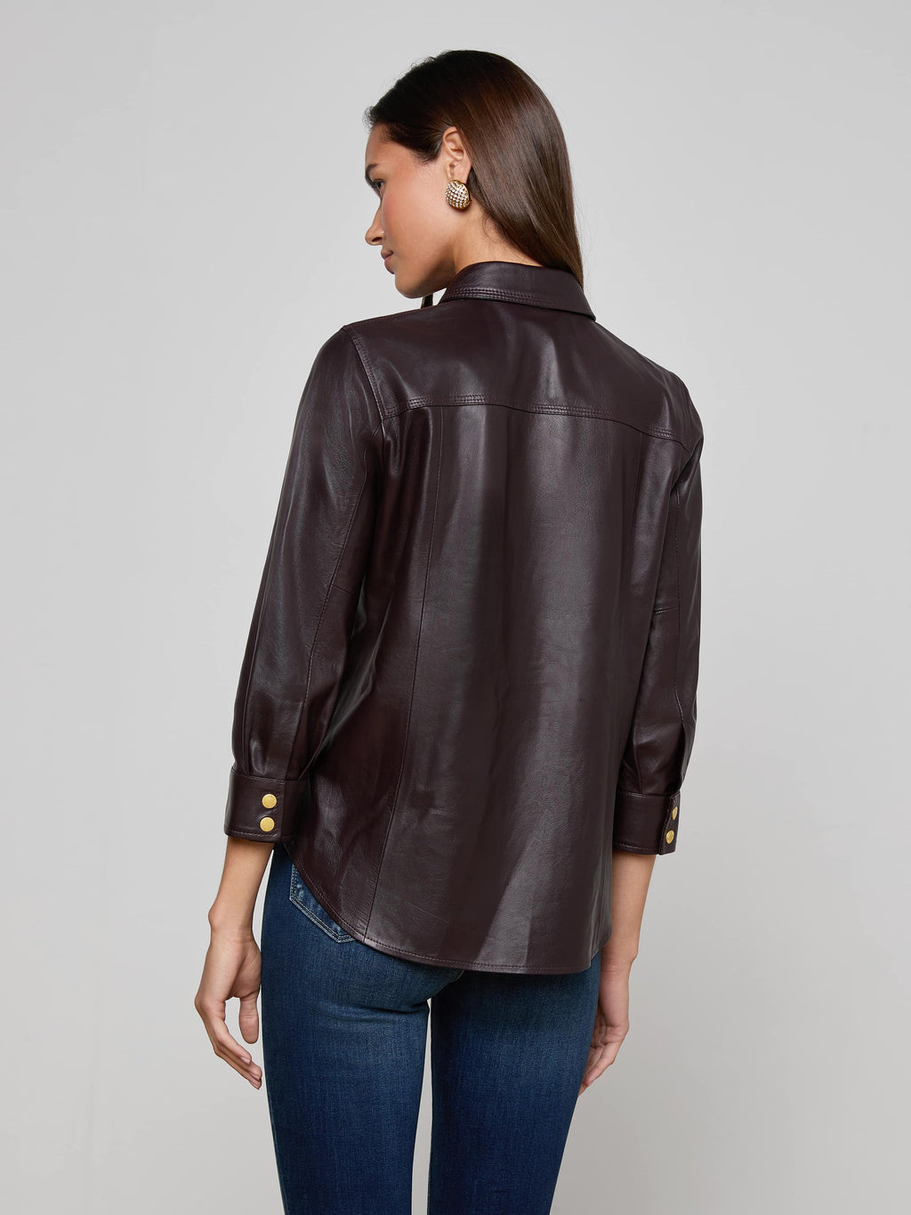 Avina Leather Shirt
