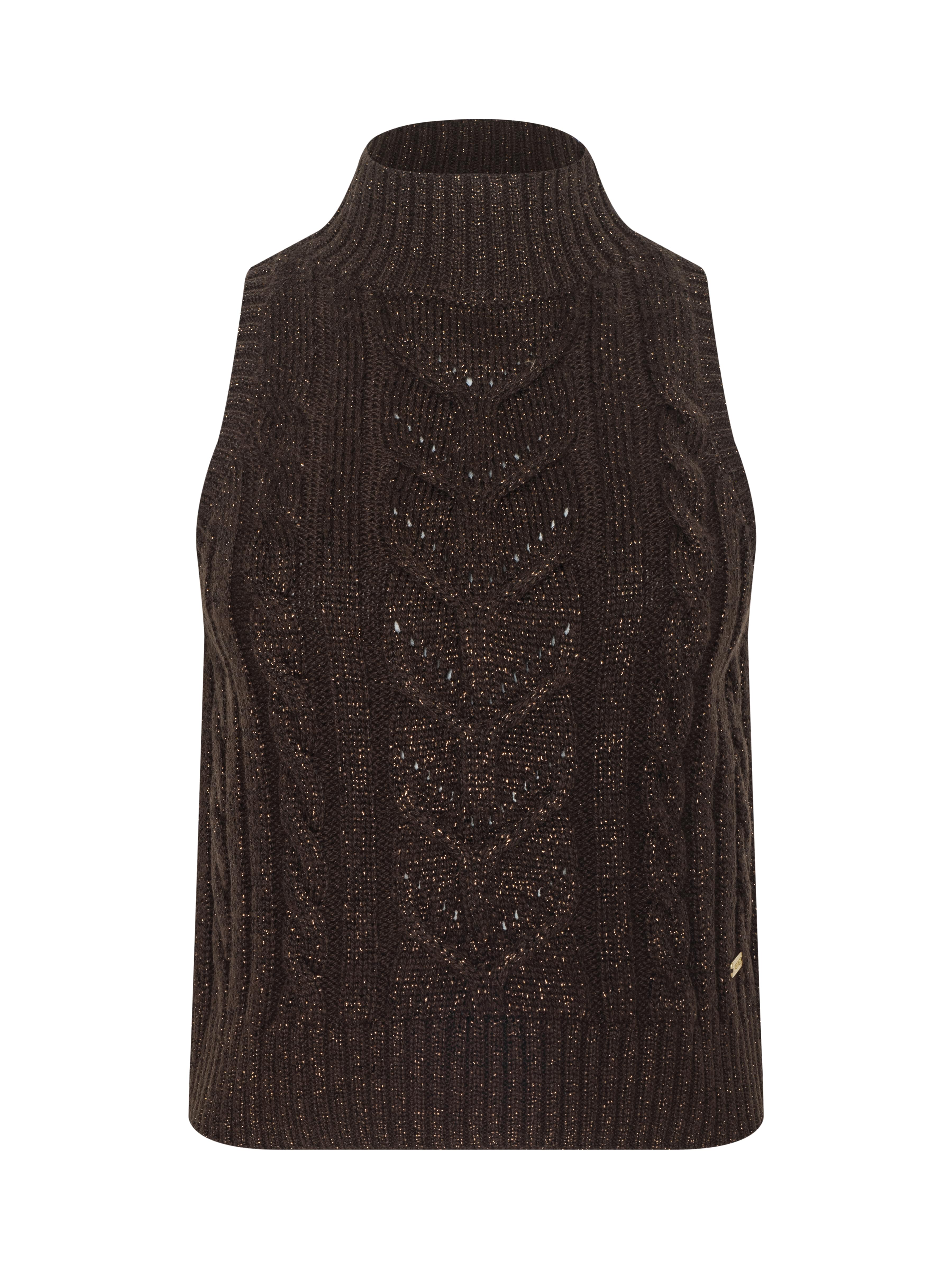 Bellini Cable-Knit Turtleneck