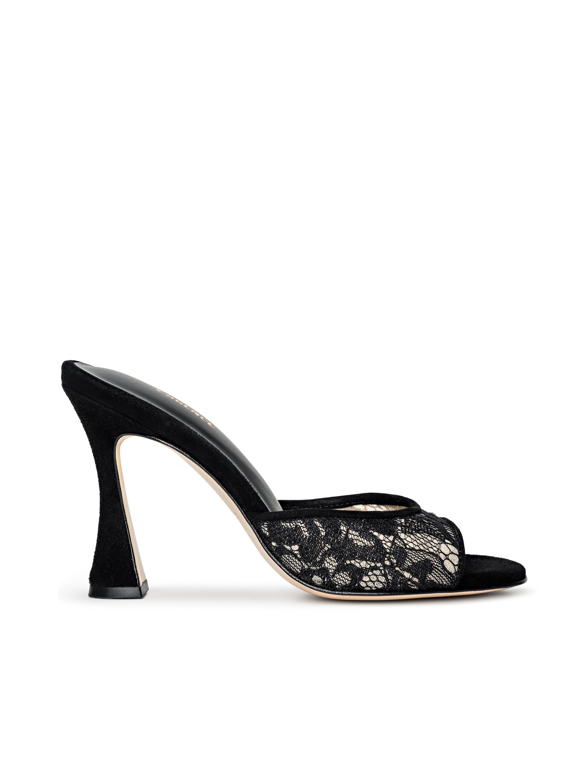 Avery Lace Open-Toe Mule