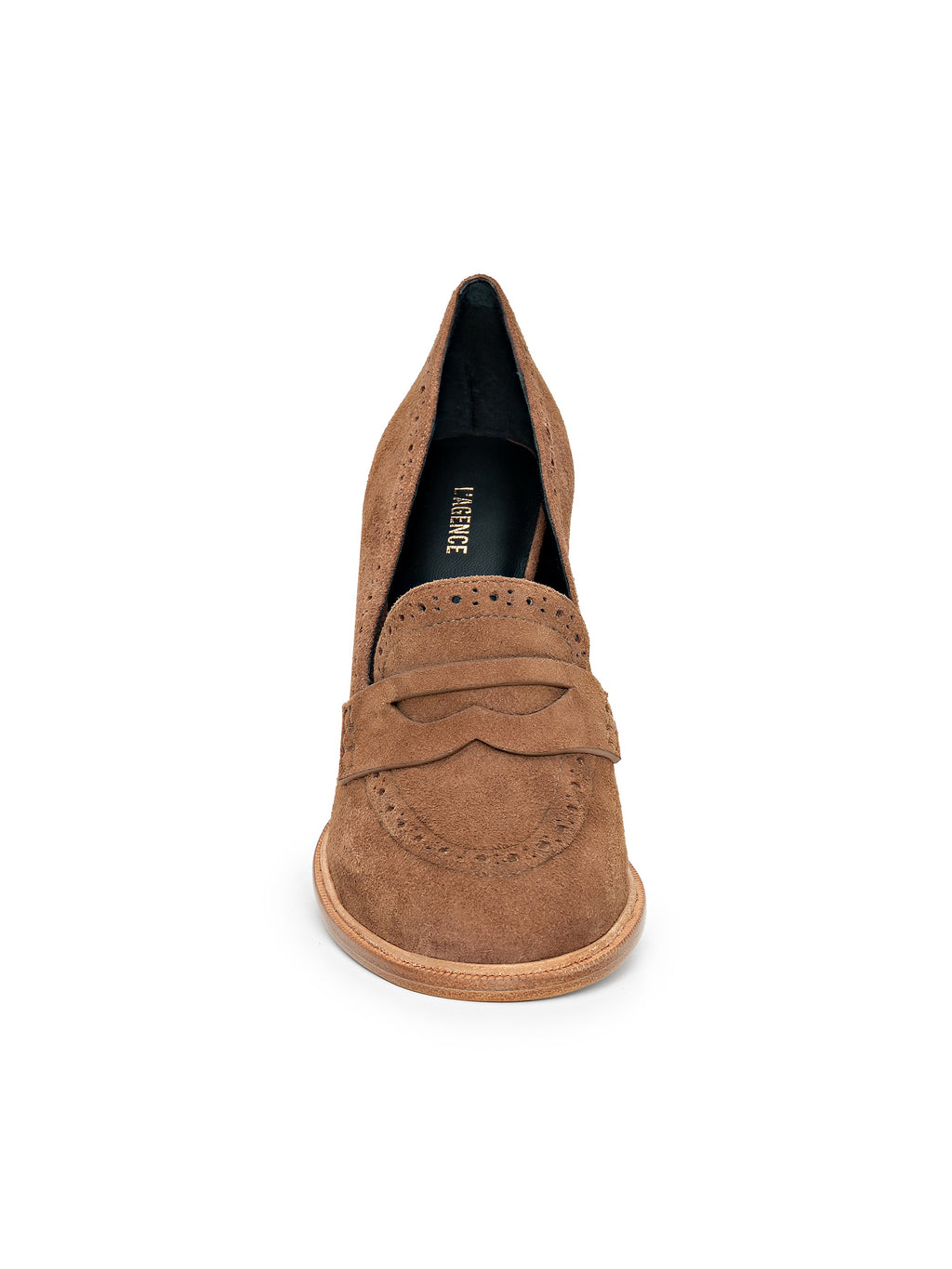 Bea Brogue Block-Heel Loafer