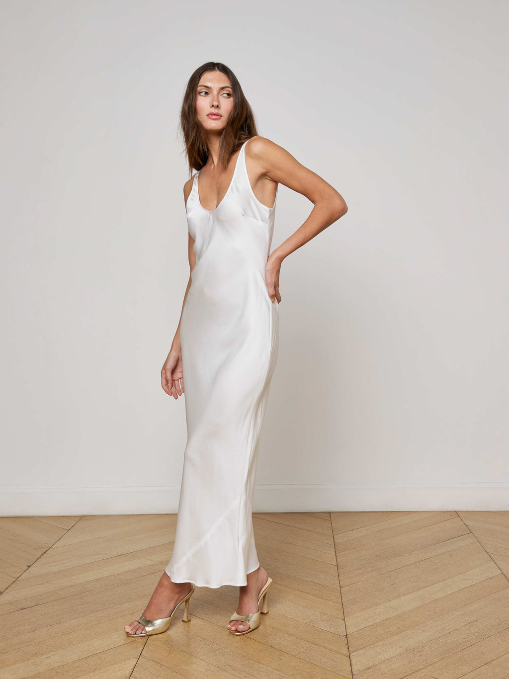 Akiya Satin Maxi Dress