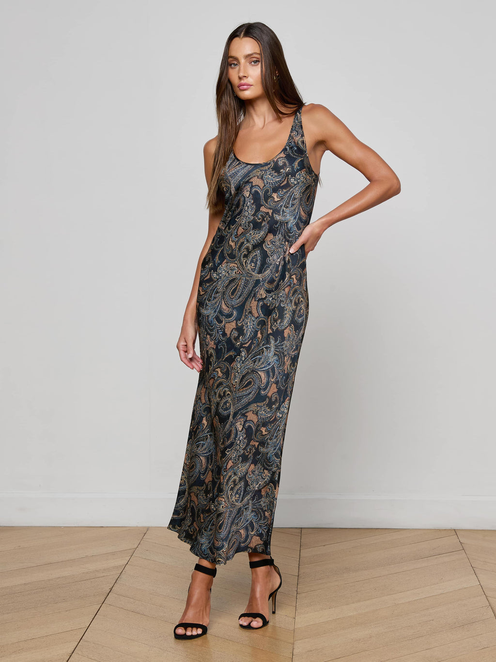 Akiya Satin Maxi Dress
