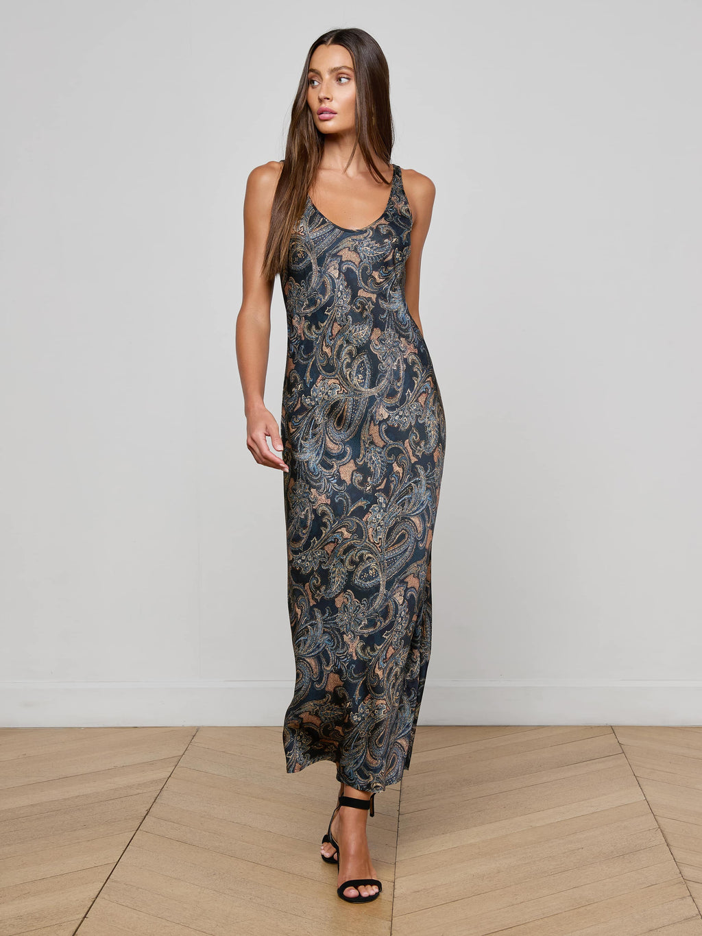 Akiya Satin Maxi Dress