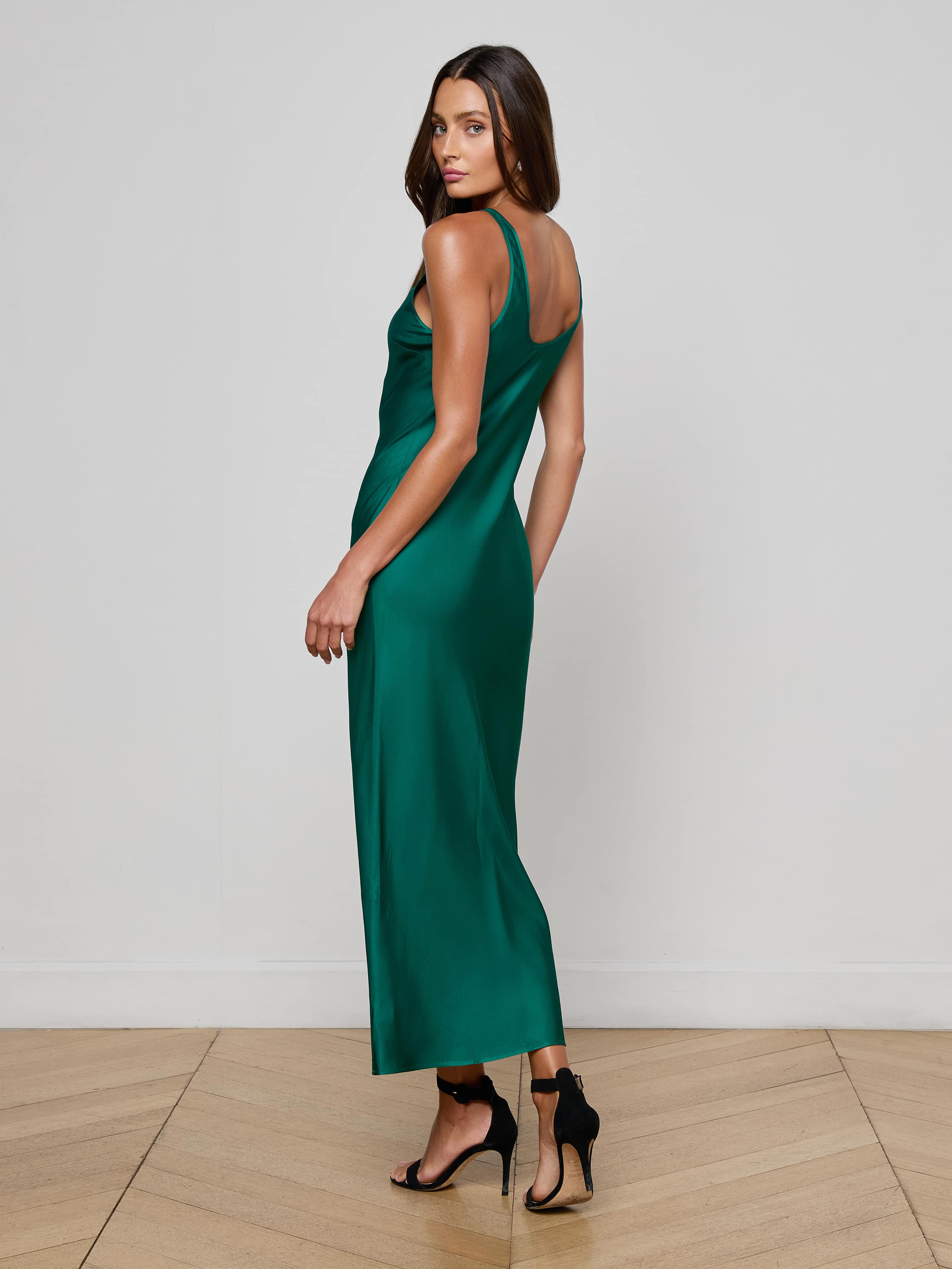Akiya Satin Maxi Dress