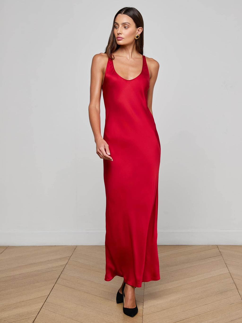 Akiya Satin Maxi Dress