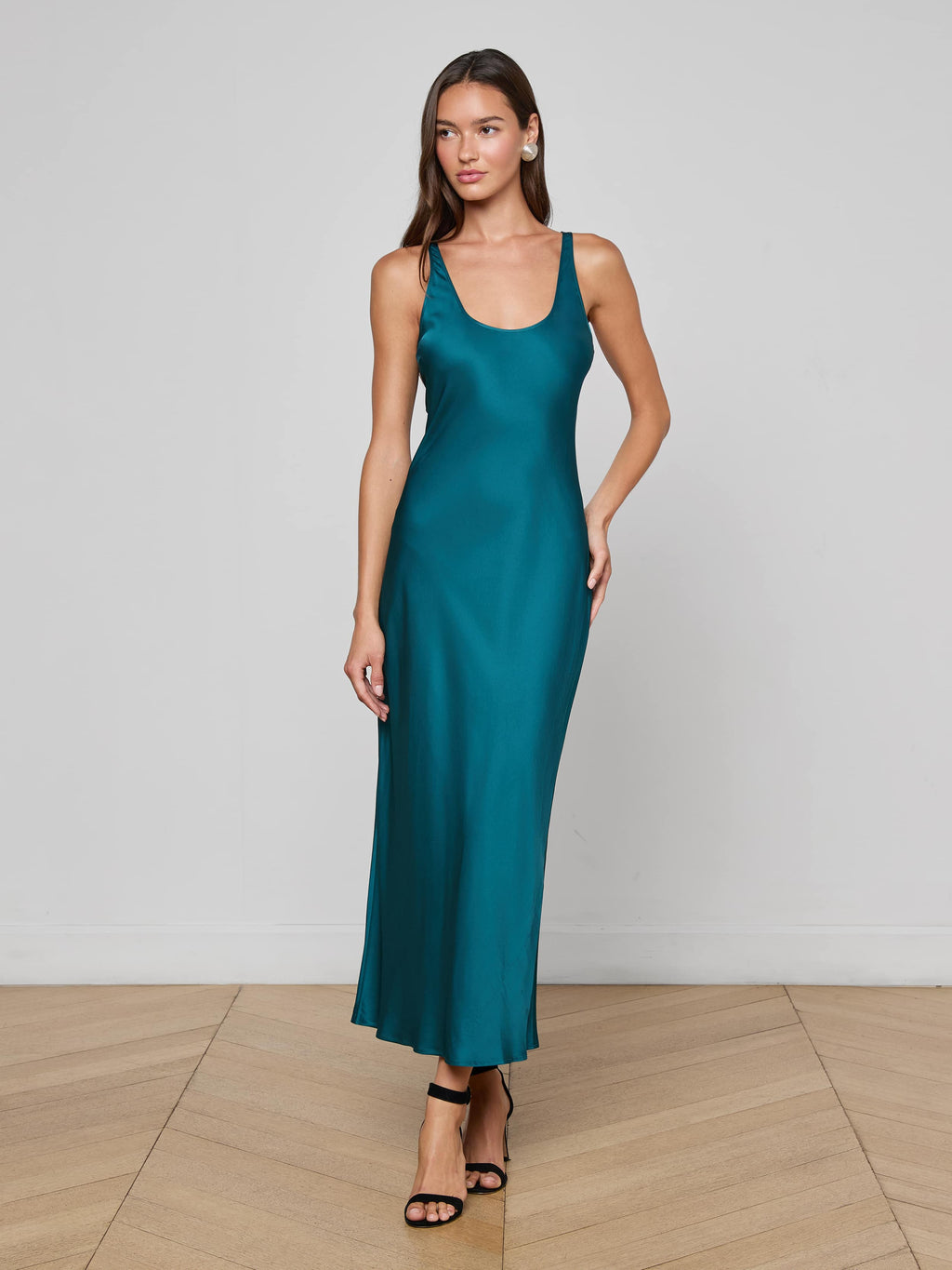 Akiya Satin Maxi Dress