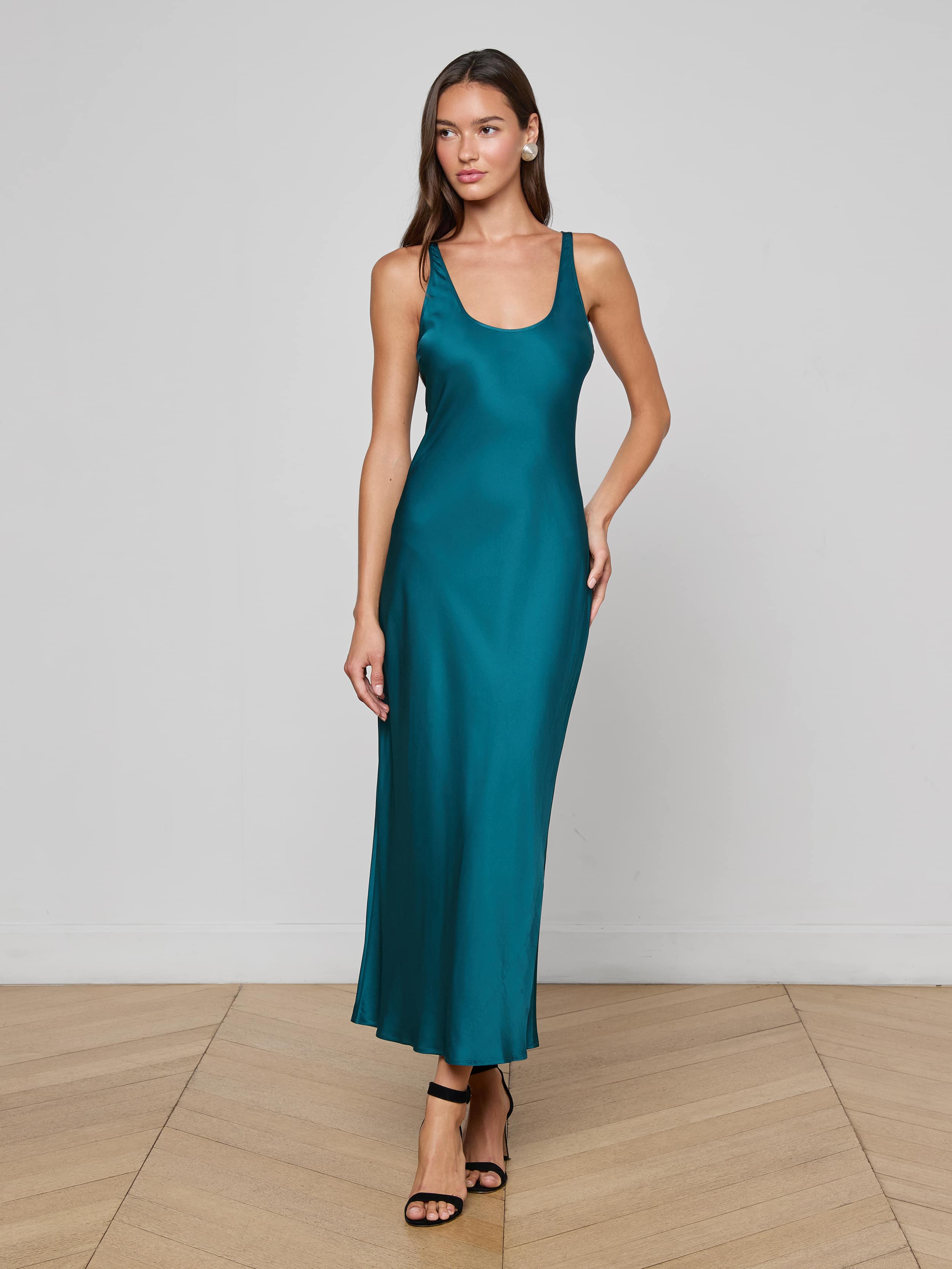 Akiya Satin Maxi Dress