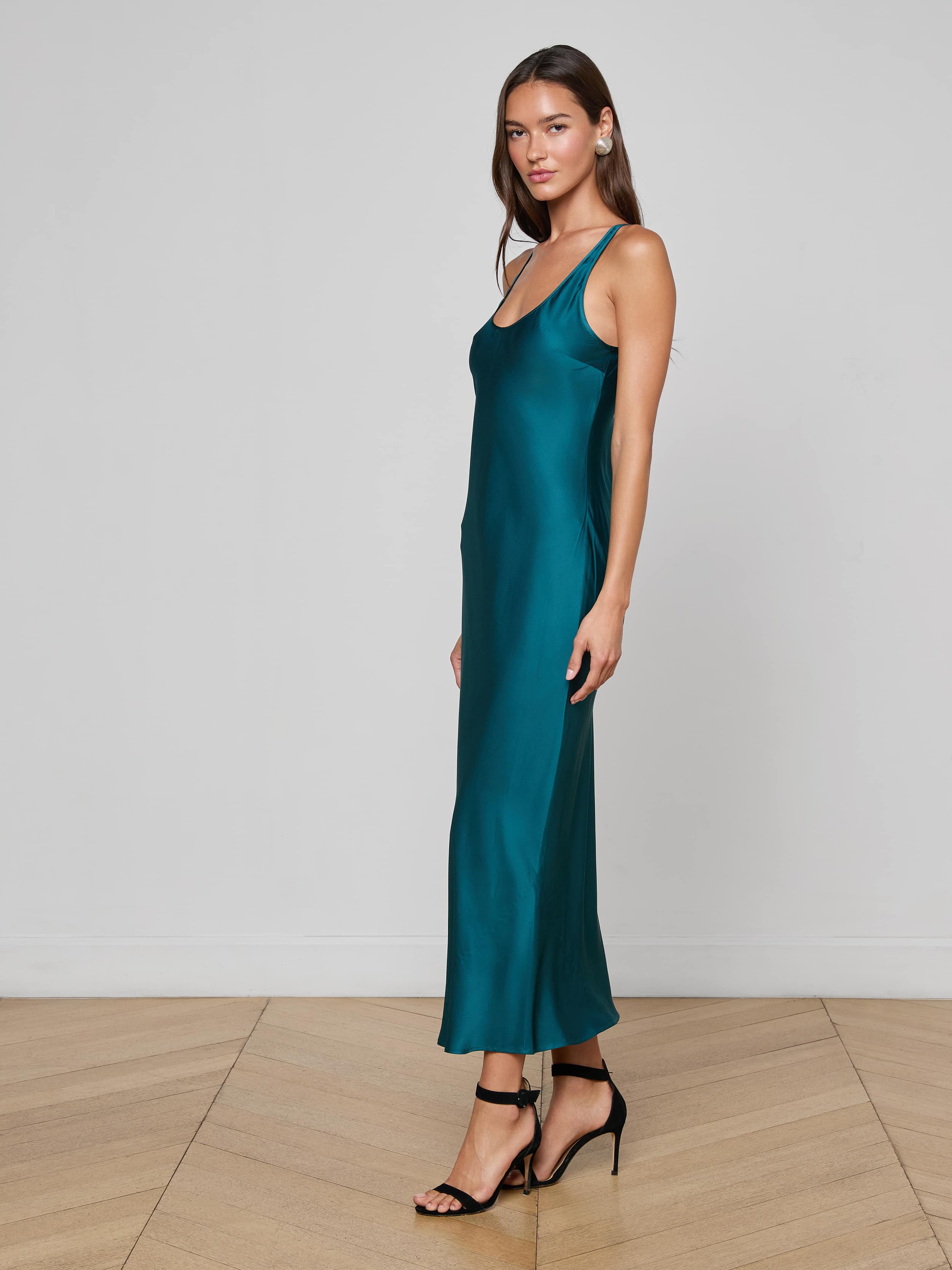 Akiya Satin Maxi Dress