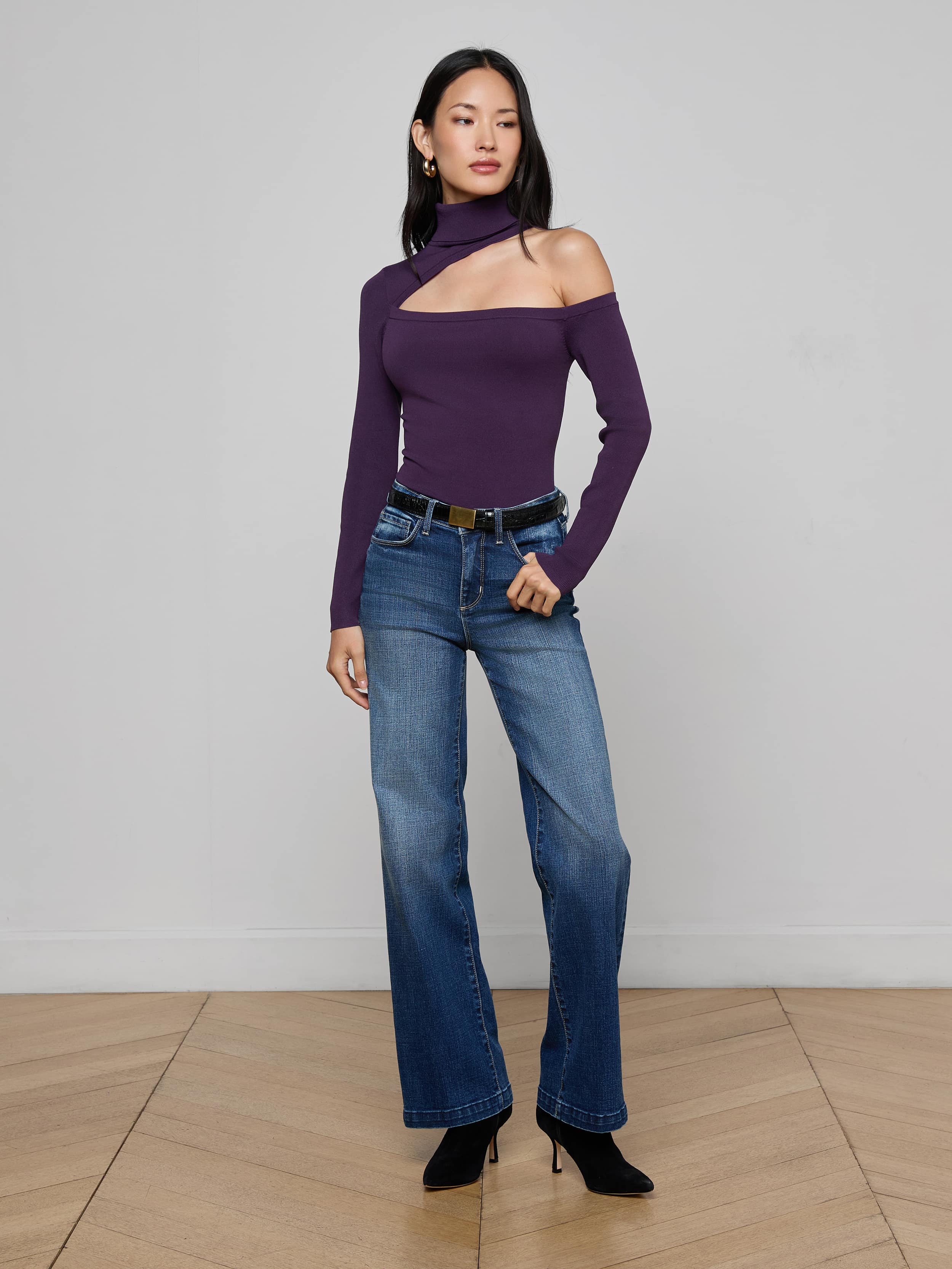 Azia Cutout Knit Top