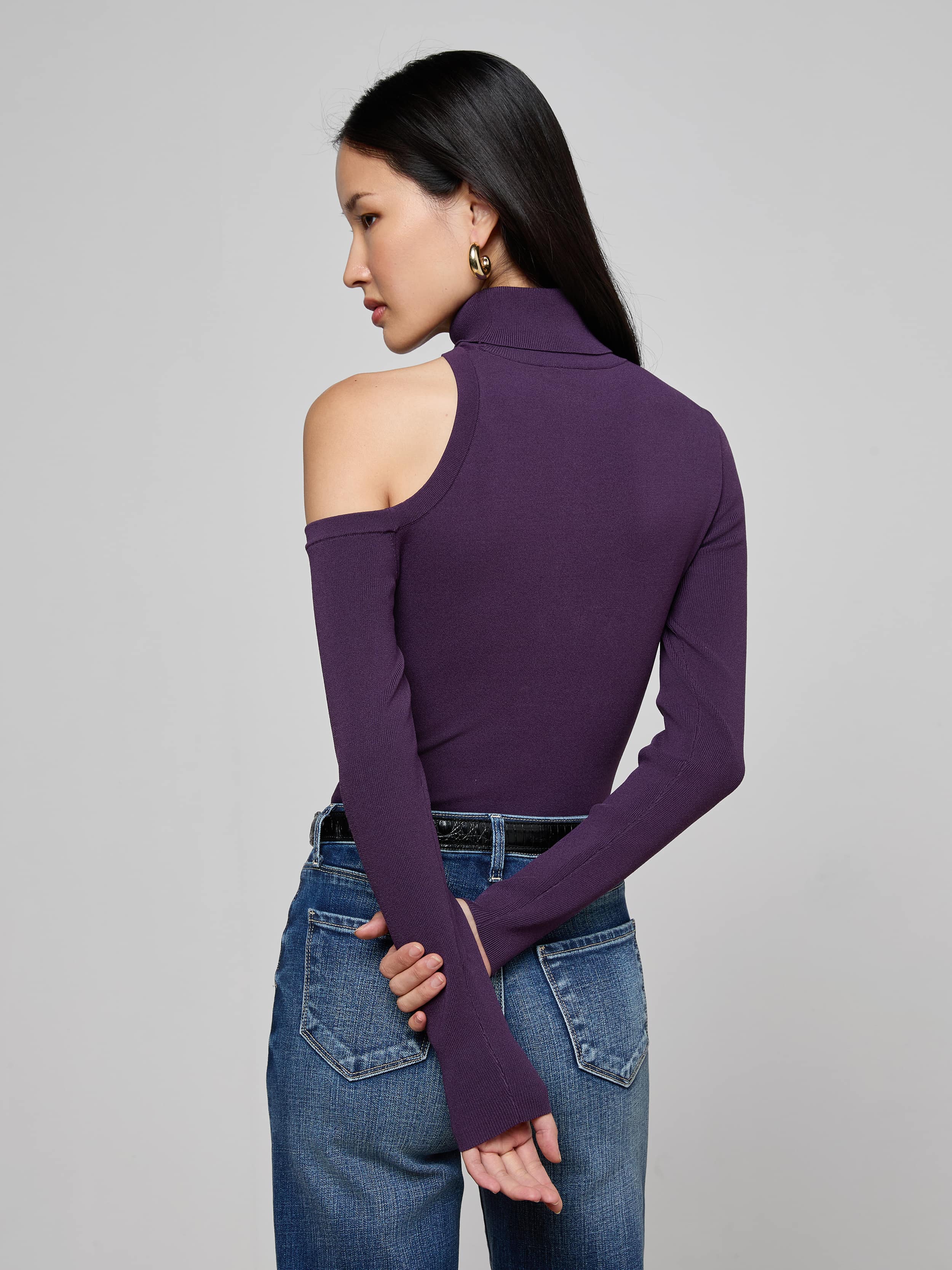 Azia Cutout Knit Top